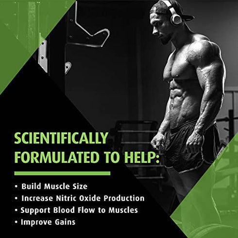 Ageless Male Pro-T Pump, Mens Supplement for Supporting Muscle, Blood Flow and Bigger Gym Gains, Caffeine Free Nitric Oxide Booster and Pre Workout to Help Build More Muscle, 60 Tablets