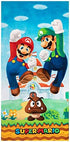 Super Mario "Official Nintendo" Kids Super Soft Cotton Bath/Pool/Beach Towel, 58 in x 28 in, By Franco