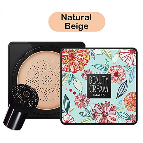 Magik Images Mushroom Head Air Cushion BB CC Cream Concealer Foundation Stick Moisturizing (Cushion BB, Natural Beige)