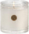 Aromatique The Smell of Spring Textured Glass 6 oz Scented Jar Candle with Metal Medallion for Home Décor and Gift
