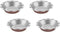 CUISINART CMBM-4FLTBZ Mini Fluted Tartlet Pan Set, 5 Inch, Red/Silver