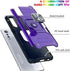 AYMECL Compatible for LG Velvet 5G Case,LG Velvet 5G UW/LG G9 Case with HD Screen Protector,Armor Grade Cases with Rotating Holder Kickstand Non-Slip Hybrid Rugged Case for LG Velvet 5G,Purple