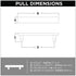Franklin Brass P40845K-117-C Simple Chamfered Kitchen or Furniture Cabinet Hardware Drawer Handle Pull, 3-3/4-Inch (96mm), Brushed Brass, 10-Pack