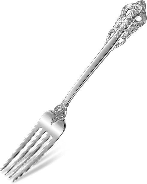 KEAWELL Gorgeous Dinner Fork, Set of 4, 18/10 Stainless Steel, 8 Inches, Dishwasher Safe, Mirror Polished, Silverware Fork Set
