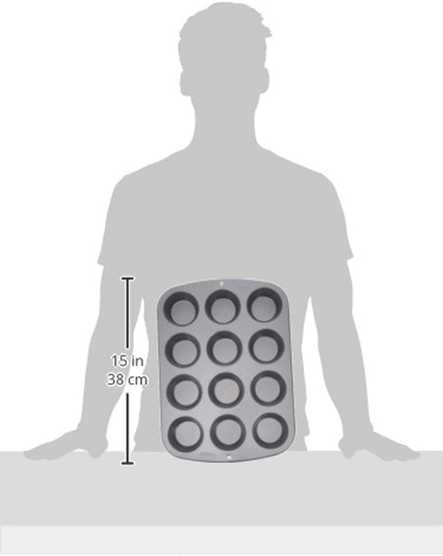 Wilton Recipe Right Nonstick 12-Cup Regular Muffin Pan (2, STANDARD)