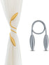 AINAAN 2 Pack Curtain Tiebacks,Random Modeling Drapery Tie Backs,Decorative Rope Holdbacks/Holder for Window Blackout and Sheer Panels, 2019, Gray