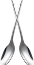 IMEEA 10-Inch Serving Spoons Salad Servers 18/10 Stainless Steel Serving Utensil Buffet Serving Spoons for Party Banquet, 2-Piece