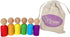 My Felt Story, 6 Feeling Peg Dolls, Rainbow Wood, Social/Emotional Learning, Montessori Reggio Preschool, Emotion People Figures