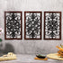 4 Pieces Thicken Rustic Wall Decor Modern Farmhouse Wall Art Decor Wooden Hollow Carved Design Rustic Wall Art for Living Room Bedroom Hallway Decor Office Kitchen Wall Decoration (Traditional Style)