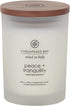 Chesapeake Bay Candle Scented Candle, Peace + Tranquility (Cashmere Jasmine), Medium Jar