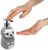 Isaac Jacobs Gray & White Ceramic Sloth, Liquid Soap Pump/Lotion Dispenser with Chrome Metal Pump (Holds Up to 12 Oz.) Great for Bathroom, Kitchen Countertop, Bath Accessory (Sloth)
