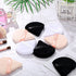 15 Pieces Powder Puff Triangle Makeup Puff Pure Cotton Powder Velour Face Ultra Soft Washable Body Powder Puff for Loose Powder Body Cosmetic Foundation Sponge Makeup Tool (Black, White, Nude)