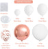 DUBEDAT White Balloon Garland Kit Rose Gold balloon Arch Wedding Deco Bridal Shower Baby Birthday Party Decoration