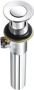 Purelux Bathroom Sink Drain Stopper Assembly with Lift Rod and Overflow, Chrome Finish