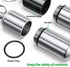3 Pack Mini Keychain Pill Holder, Portable Small Pill Box Bottle for Purse, Waterproof Pocket Pill Case EDC Medicine Container Nitro Pill Fob Carrier for Outdoor Travel Camping