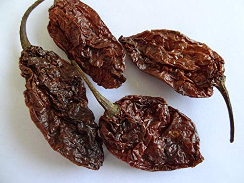 Ghost Pepper Chili Whole (Bhut Jolokia Chili/Ghost Pepper Pod) – 2.5 oz/71 gm, 100% Pure, Smoked, Hottest & Spicy Chili of the world, Add Unique, Delicious, and Smoky Flavour to Your Favourite Dishes