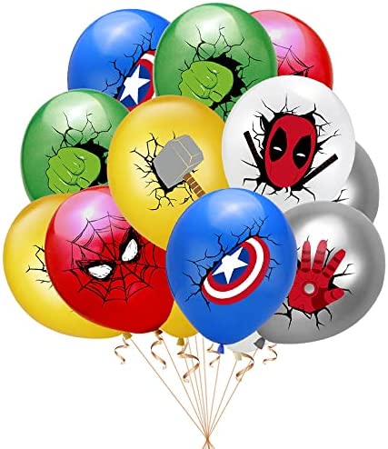 Birthday Party Supplies, Birthday Decorations for Boys Kits Include Birthday Banner, Balloons, Cake Toppers, Gold Flat Ribbon