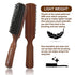 Thin Hair Brush without pain on skin : For anyone who may have trouble with thin hair .Specialized hair brush with soft hog hair for glossing your hair and preventing hair breakage. (For Brushing…)