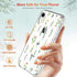 GiiKa iPhone XR Case with Screen Protector, Clear Heavy Duty Protective Case Floral Girls Women Shockproof Hard PC Back Case with Slim TPU Bumper Cover Phone Case for iPhone XR, Small Grass
