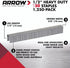 Arrow 508 Heavy Duty T50 1/2-Inch Staples for Upholstery, Construction, Furniture, Crafts, 1250-Pack