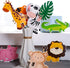 27 Pieces Jungle Themed Party Decorations, Jungle Animals Cutouts Animals Theme Party Signs Paper Cutouts for Theme Party Birthday Party Baby Shower