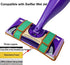 Reusable Mop Pads for Swiffer Wet Jet Refills, Machine Washable Refill Pads for Swiffer Wet Jet Pads, 100% Cotton Terry Cloth Mop Refill for Hardwood Floor, 2-Pack