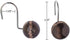 Creative Scents Dublin Shower Curtain Hooks Rust Proof Shower Hooks for Curtain Decorative Set of 12 Shower Rings for Curtain (Brown)