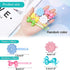 76 Pieces Self Hinge Plastic Hair Barrettes for Girls Multi-coloured Flower and Bowknot Hair Clips Cute Hair Barrettes 80s 90s Hair Clips Cartoon Design Hairpins Hair Accessories (Flower, Bowknot)