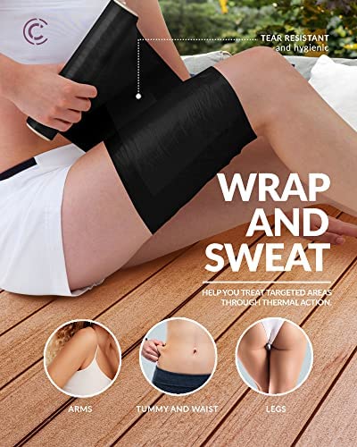 CURVEEZ Contouring Osmotic Plastic Body Wrap - Workout & Sweat Enhancer Stomach Wrap