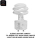 SLEEKLIGHTING - 13Watt GU24 Base 2 prong light bulbs- UL approved-120v 60Hz - Mini Twist Lock Spiral -Self Ballasted CFL Two Pin Fluorescent Bulbs- 4200K 900lm Cool White 4pack (60Watt Equivalent)