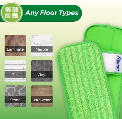 Reusable Dust Mop Pads for Swiffer Sweeper XL, Microfiber Mop Pad Refill Wet Dry Cleaning Pad (Mop is NOT Included)