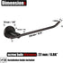 JQK Hand Towel Bar Oil Rubbed Bronze, Stainless Steel Towel Ring for Bathroom, 9 Inch Necklace Holder Wall Mount Right Hand, TR100-ORB