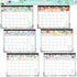 2023-2024 Desk Calendar - 18 Monthly Desk/Wall Calendar 2-in-1,16.8" x 12", Jan 2023 - Jun 2024, Thick Paper with Corner Protectors, Large Ruled Blocks - Floral