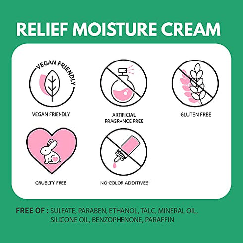 MAKEPREM Safe Me. Relief Moisture Cream for Dry Sensitive Skin - Moisturizer Night Cream - Hydrating & Nourishing, Reduce Redness, Acne & s with Hypoallergenic VEGAN EWG Verified (2.70 Fl Oz with Minis)