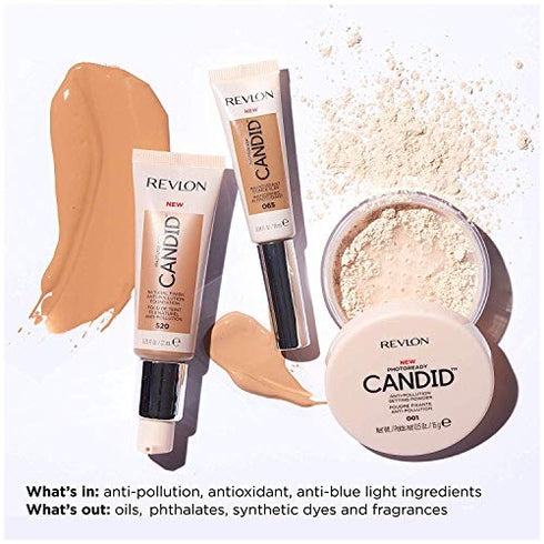 Revlon PhotoReady Candid Concealer, with Anti-Pollution, Antioxidant, Anti-Blue Light Ingredients, without Parabens, Pthalates and Fragrances; Banana.34 Fluid Oz