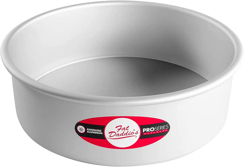 Lumintrailx Fat Daddios Round Cheesecake Pan, 9 x 3 Inch, Silver, with a Lumintrail Measuring Spoon Set (PCC-93)