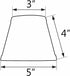Aspen Creative 32063-2 Small Hardback Empire Shape Chandelier Set (2 Pack), Transitional Design in Beige, 5" Bottom Width (3" x 5" x 4") Clip ON LAMP Shade