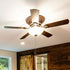 Thyores 6 Pieces Wooden Ceiling Fan Pull Chain, Pull Chain Extension for Ceiling Light Fan Chain (Brown, White and Wood Color)