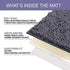 Bathroom Rugs Sets 2 Piece, Luxury Chenille Bath Mat Set, Soft Plush Anti-Slip Bath Rugs + U Shape Contoured Gray Bathroom Rugs.1'' Microfiber Shaggy Carpet, Super Absorbent, Dark Grey.