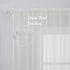 MIULEE 2 Panels Solid Color Sheer Window Curtains Elegant Window Voile Panels/Drapes/Treatment for Bedroom Living Room (54X108 Inches Ivory)