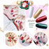 Gellen Christmas Gel Nail Polish Set - 4 Colors Forest Green, Flame Red, Sparkle Gold, Snow White, Popular Gel Nail Art Colors Home Manicure Kit, Color Nail Polish Kit
