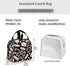 Medical Thermometer Nurse Hat Lunch Bag For Women Girls Kids Insulated Picnic Pouch Thermal Cooler Tote Bento Large Meal Prep Cute Bag Big Leakproof Soft Bags For Lunch Box, Camping, Travel, Fishing
