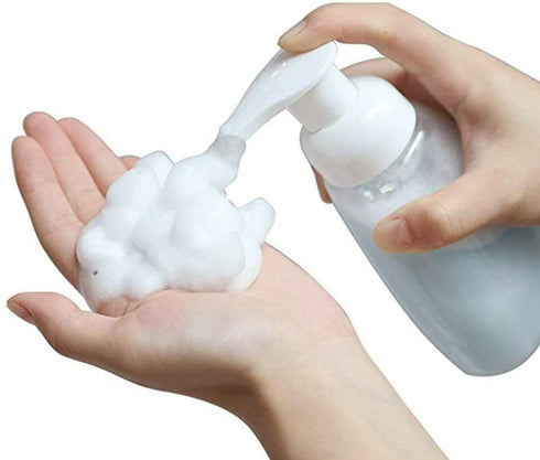 2 Pack of Foaming Liquid Soap Dispensers White Pumps Empty Plastic Soap Pump Bottles 8.5oz / 250ml Capacity, to Use with Liquid Soap, Dish Soap, Body Wash etc