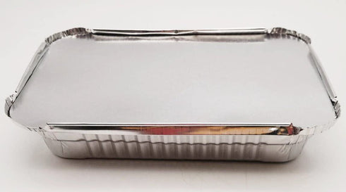 HOMEDECISION Disposable Aluminum Foil Pans Take-out Containers with Lids + Aluminum Foil Steam Table Deep Pans Set (20Pack+10Pack)