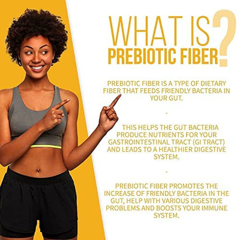 GOBIOTIX Prebiotic Fiber Supplement - Supports Gut Health and Digestive Regularity - Soluble Powder Fiber Supplement for Women + Men - Gluten Free, Sugar Free, Keto, Vegan (1 Pack)
