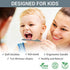 ANPEI ROARex Vegan Eco Friendly Natural Dinosaurs Inspired Kids Toothbrush Made from Plants | 100% Biodegradable and Compostable | 1% for The Planet Product…