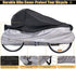 Bike Cover Adult Tricycle Cover Waterproof Bicycle/Motorcycle Storage Cover, Heavy Duty Ripstop Material & Anti-UV, Protect Your Bike from Rain, Dust, Debris Sun for Outdoors Indoors (Silver-Black)