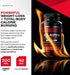 Kaged Muscle Clean Burn Amped Extreme Thermogenic for Men & Women, Weight Management Supplement with Organic Caffeine, 120 Veggie Caps
