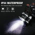 BORUIT RJ-3000 LED Rechargeable Headlamp,3 Modes White and Red LED Hunting Headlamps,5000 Lumens Tactical Flashlight Red Light Head Lamp for Running Camping Hiking Fishing