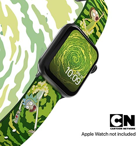 Rick and Morty ñ Open Portal Smartwatch Band ñ Officially Licensed, Compatible with Every Size & Series of Apple Watch (watch not included)